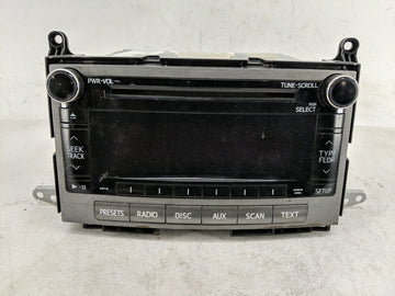 2010-2012 Toyota Venza Radio AM FM Cd Player Receiver Replacement P/N:86120-0T090 Fits Fits 2010 2011 2012 OEM Used Auto Par