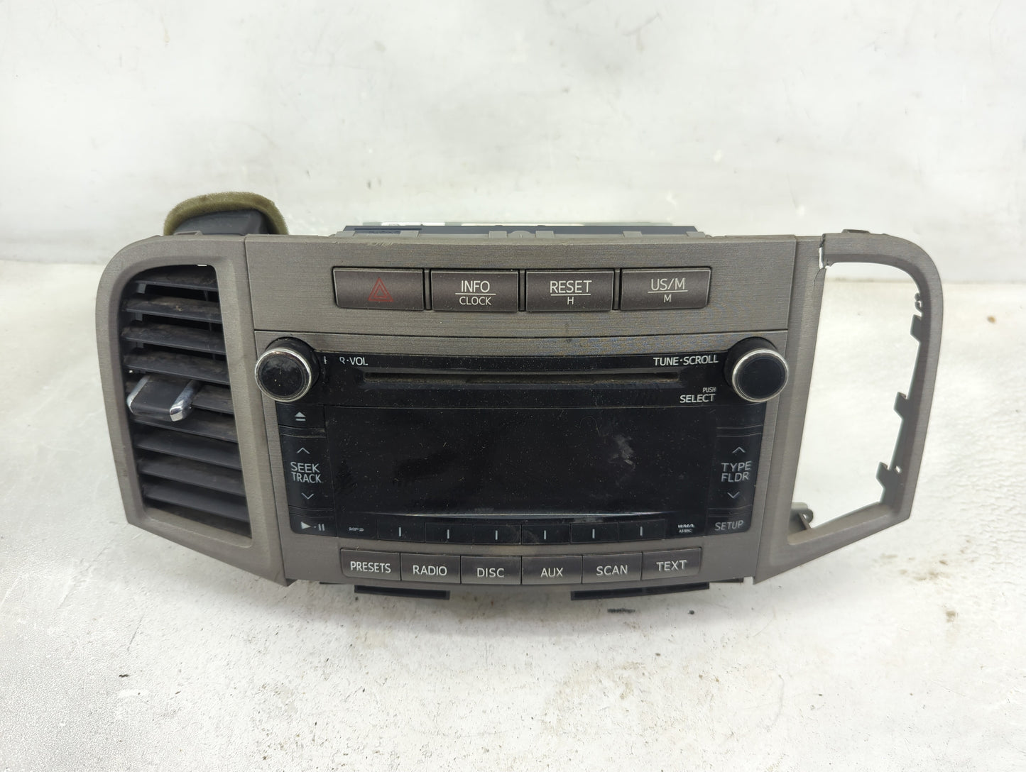2009-2012 Toyota Venza Radio AM FM Cd Player Receiver Replacement P/N:86120-0T090 Fits Fits 2009 2010 2011 2012 OEM Used Aut