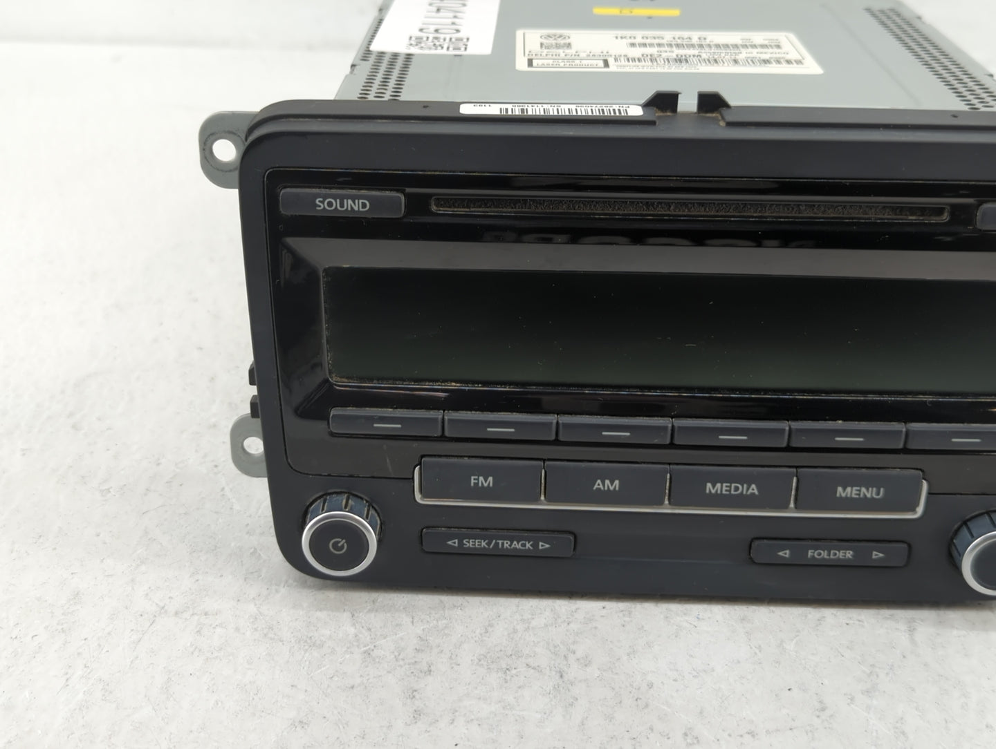 2012-2016 Volkswagen Beetle Radio AM FM Cd Player Receiver Replacement P/N:1K0 035 164 D 1K0 035 164 F Fits OEM Used Auto Pa