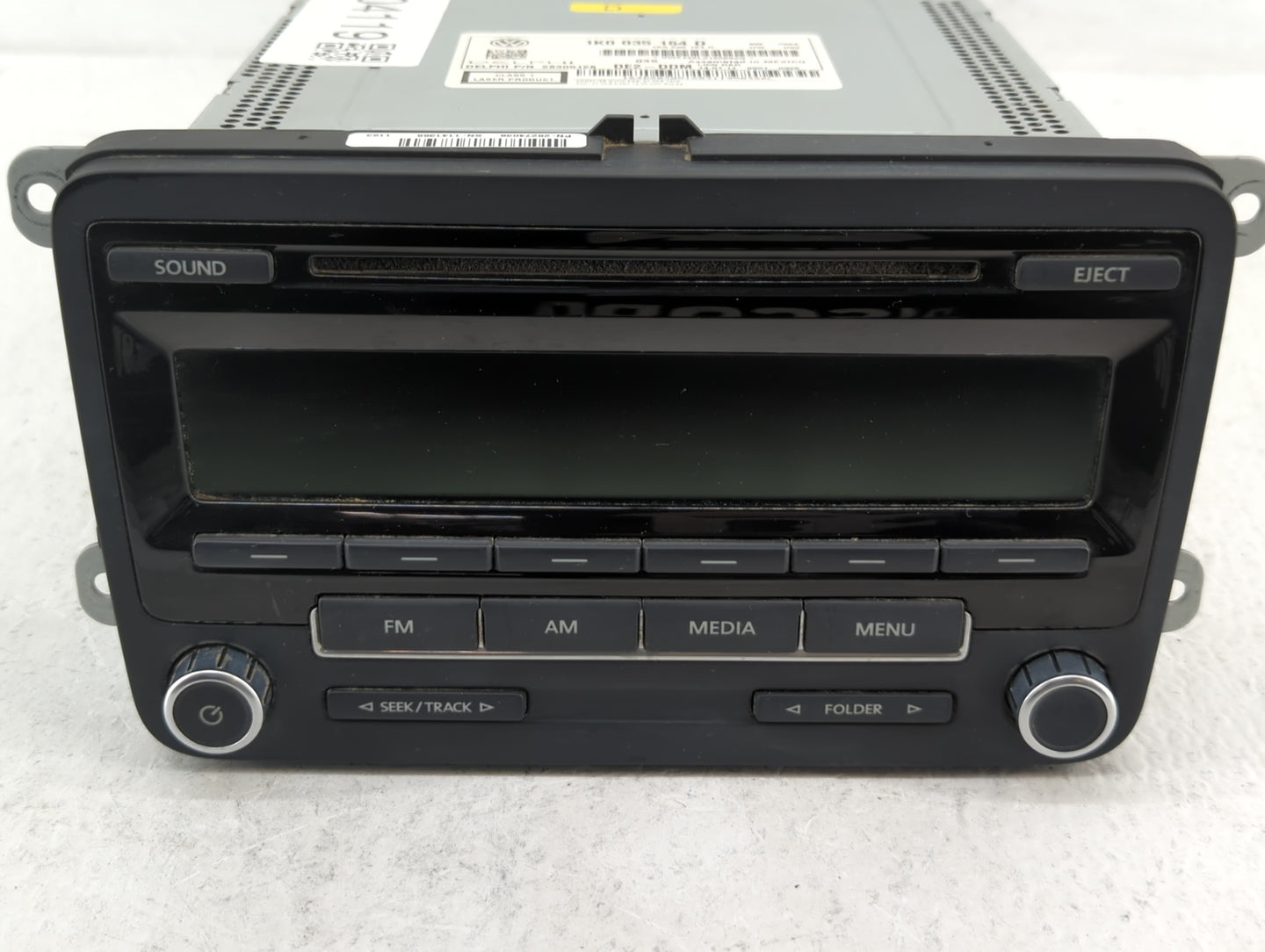 2012-2016 Volkswagen Beetle Radio AM FM Cd Player Receiver Replacement P/N:1K0 035 164 D 1K0 035 164 F Fits OEM Used Auto Pa