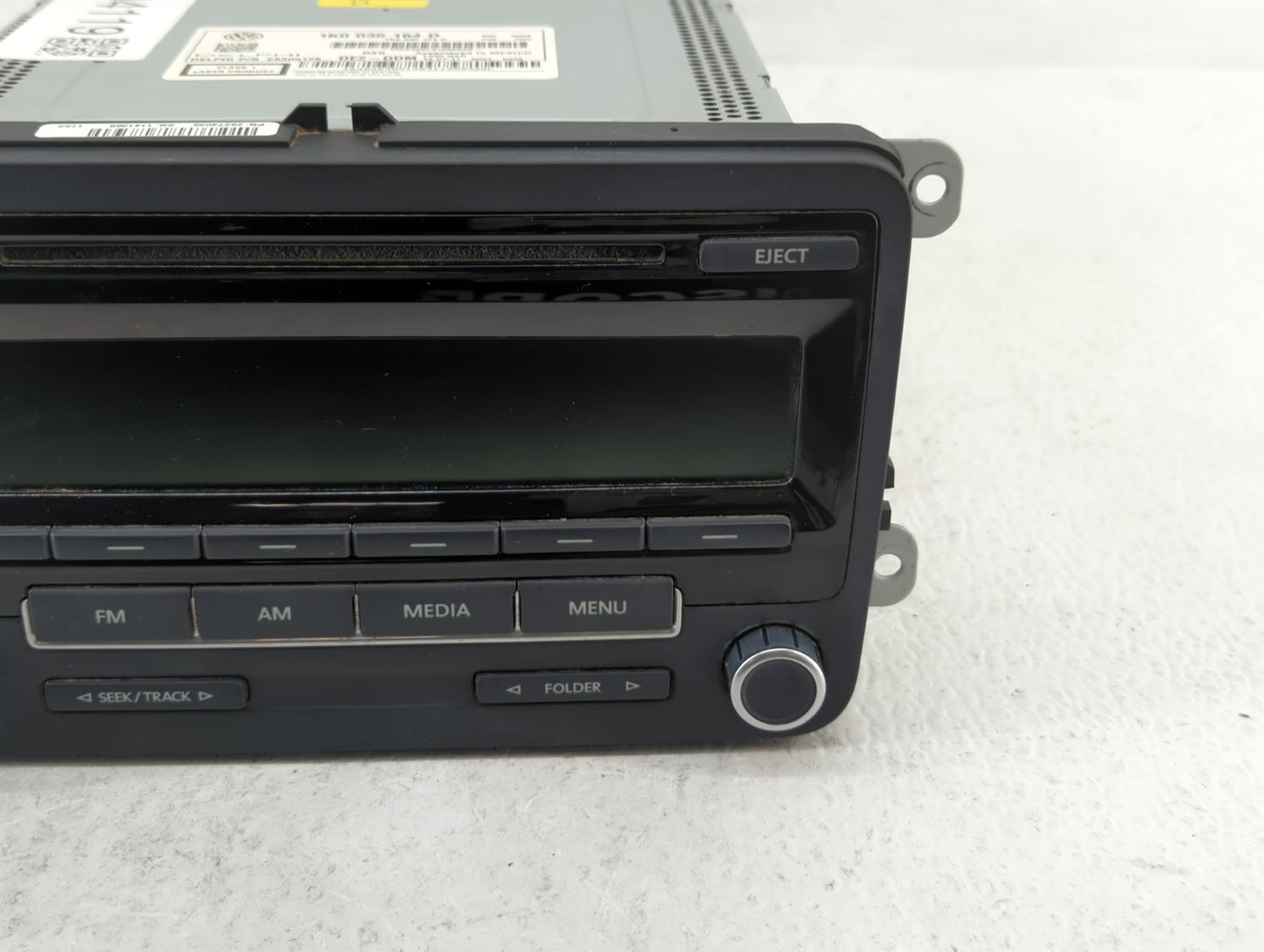 2012-2016 Volkswagen Beetle Radio AM FM Cd Player Receiver Replacement P/N:1K0 035 164 D 1K0 035 164 F Fits OEM Used Auto Pa
