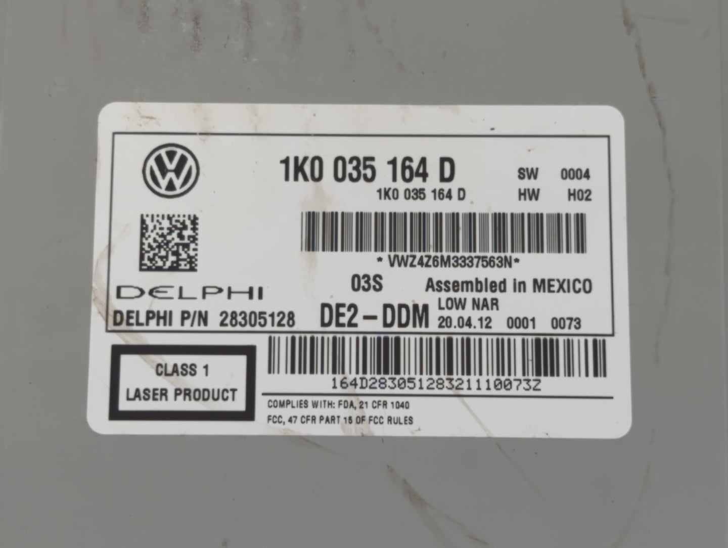 2012-2016 Volkswagen Beetle Am Fm Cd Player Radio Receiver - Oemusedautoparts1.com