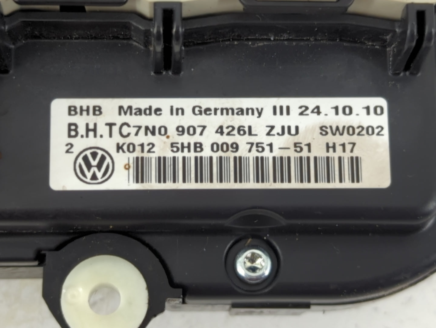 2011-2012 Volkswagen Cc Climate Control Module Temperature AC/Heater Replacement P/N:5HB 009 751 Fits Fits 2011 2012 2013 20