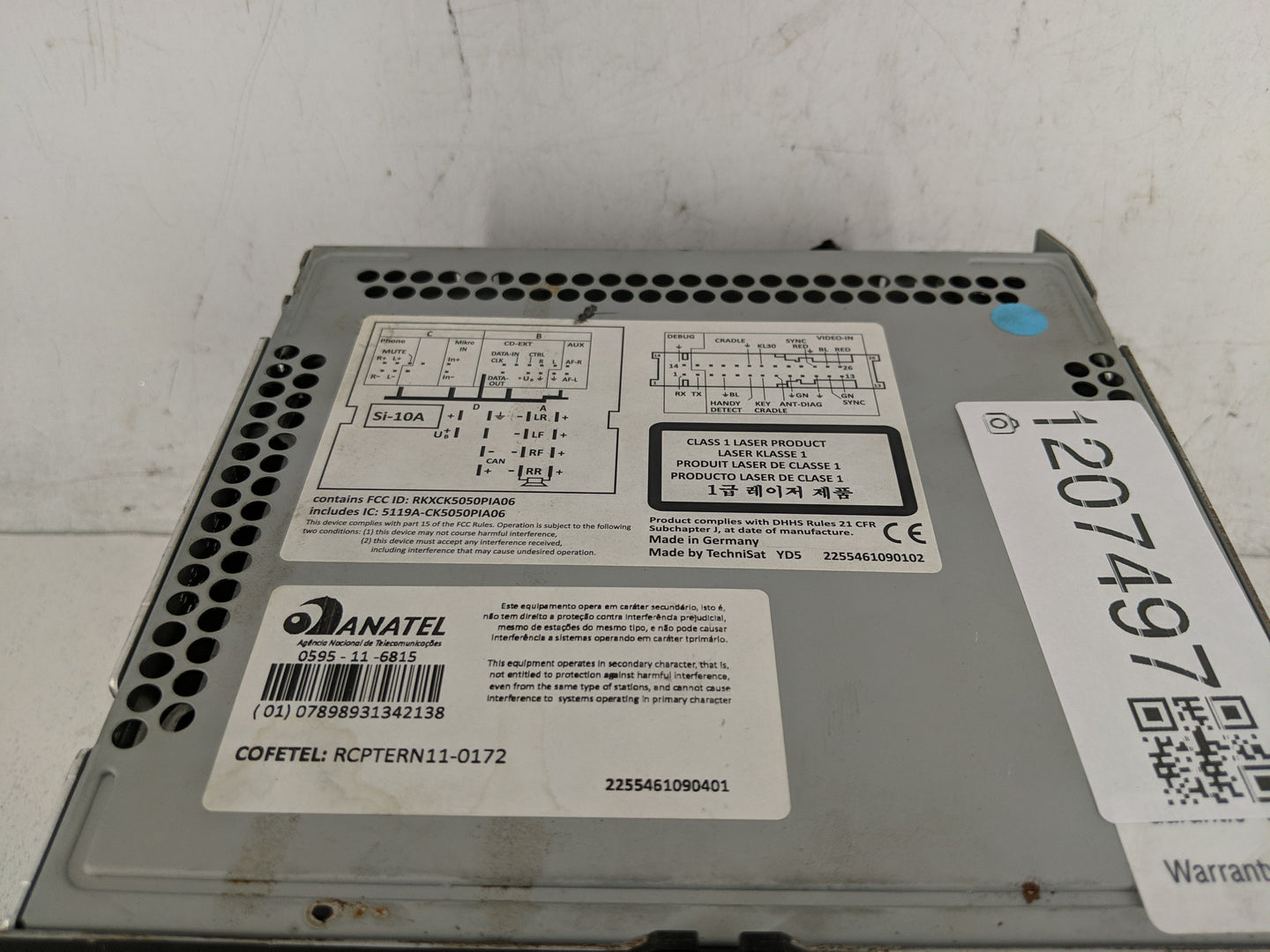 2012-2017 Volkswagen Cc Radio AM FM Cd Player Receiver Replacement P/N:0595-11-6815 Fits Fits 2012 2013 2014 2015 2016 2017 