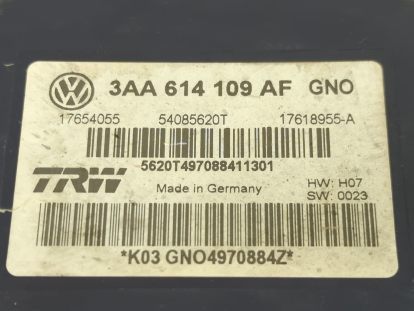 2009-2017 Volkswagen Cc Throttle Body P/N:3AA 614 109 AF Fits OEM Used Auto Parts - Oemusedautoparts1.com