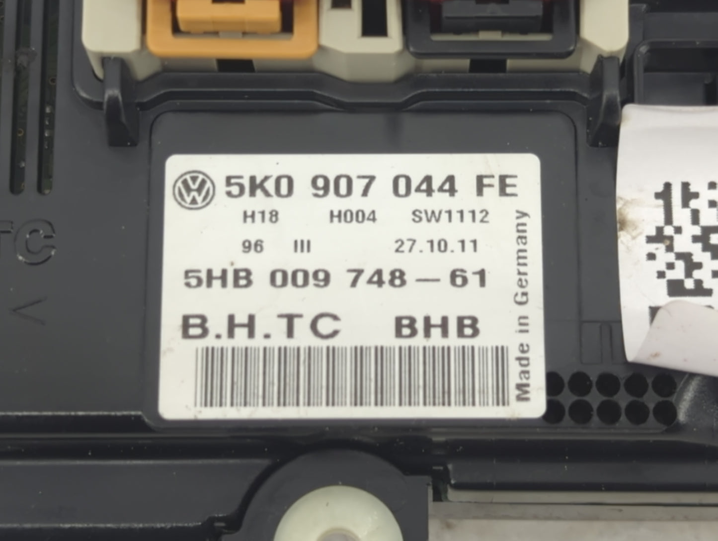 2011-2012 Volkswagen Cc Climate Control Module Temperature AC/Heater Replacement P/N:5K0 907 044 FE Fits Fits 2009 2010 2011
