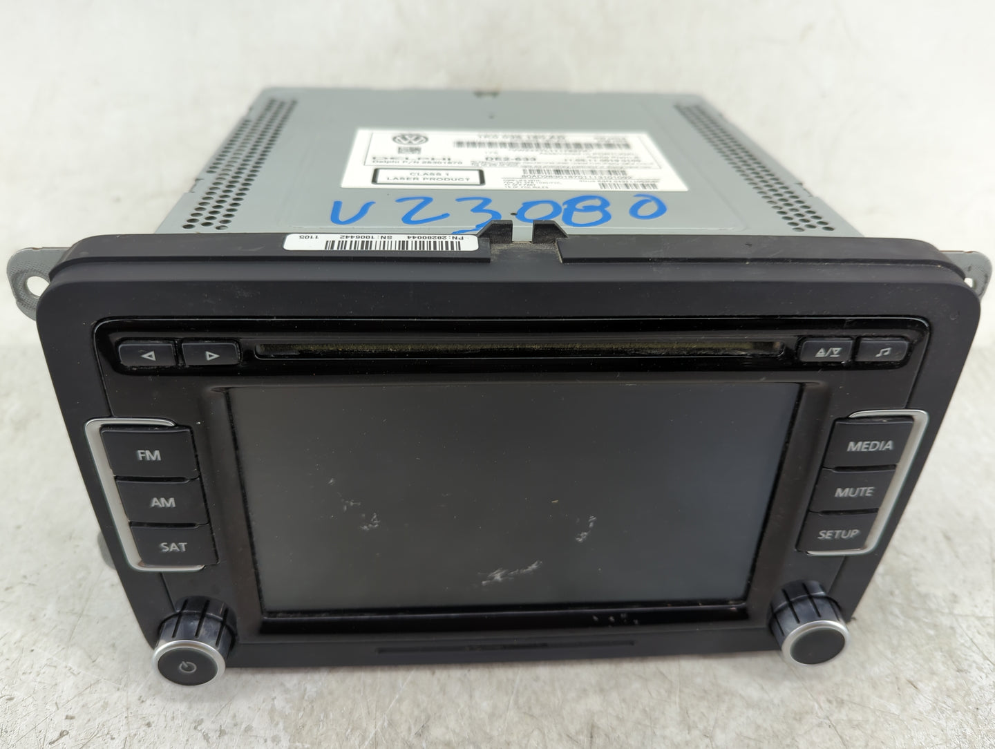 2012-2015 Volkswagen Cc Radio AM FM Cd Player Receiver Replacement P/N:1K0 035 180 AD Fits Fits 2010 2011 2012 2013 2014 201