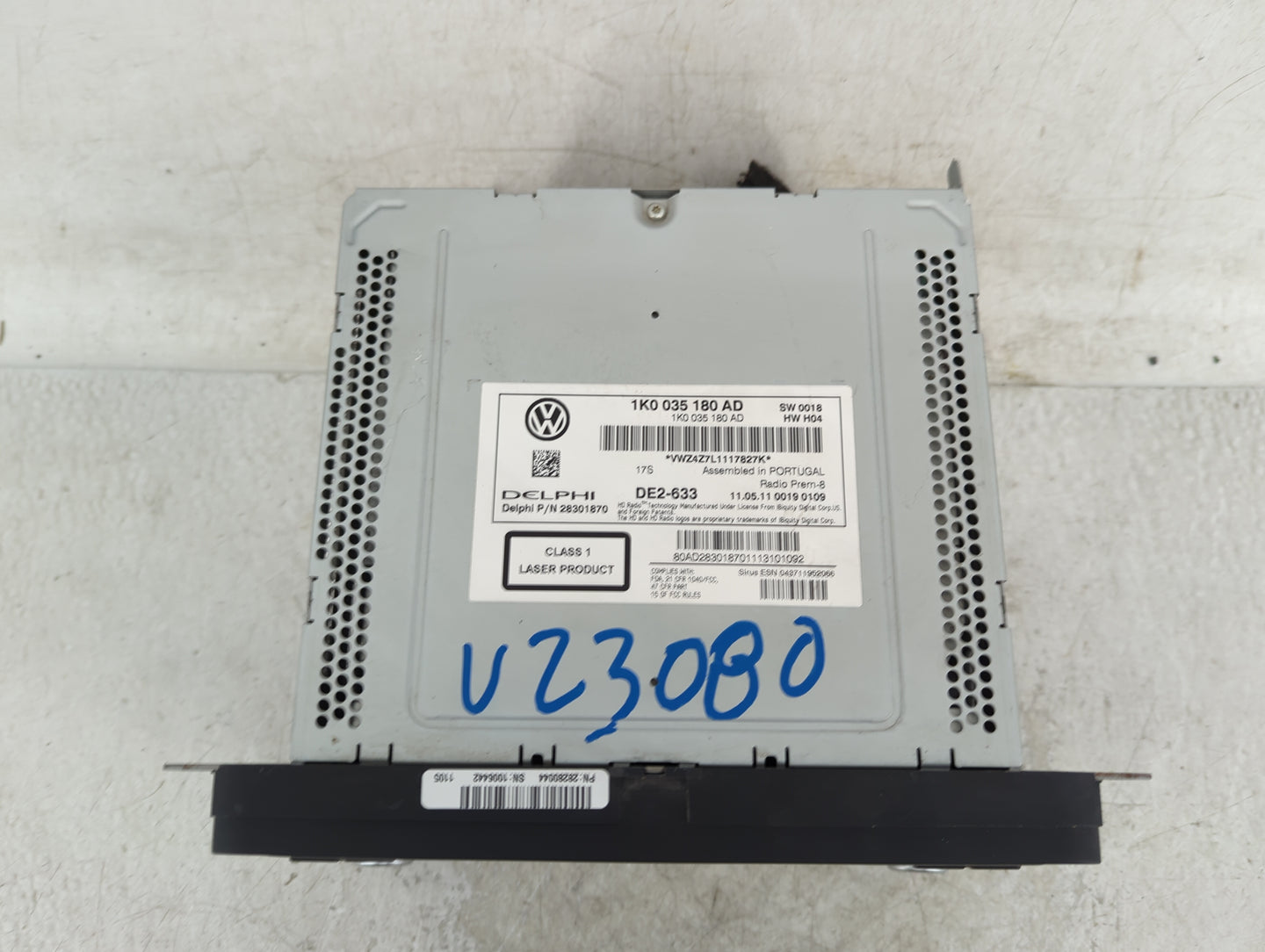2012-2015 Volkswagen Cc Radio AM FM Cd Player Receiver Replacement P/N:1K0 035 180 AD Fits Fits 2010 2011 2012 2013 2014 201