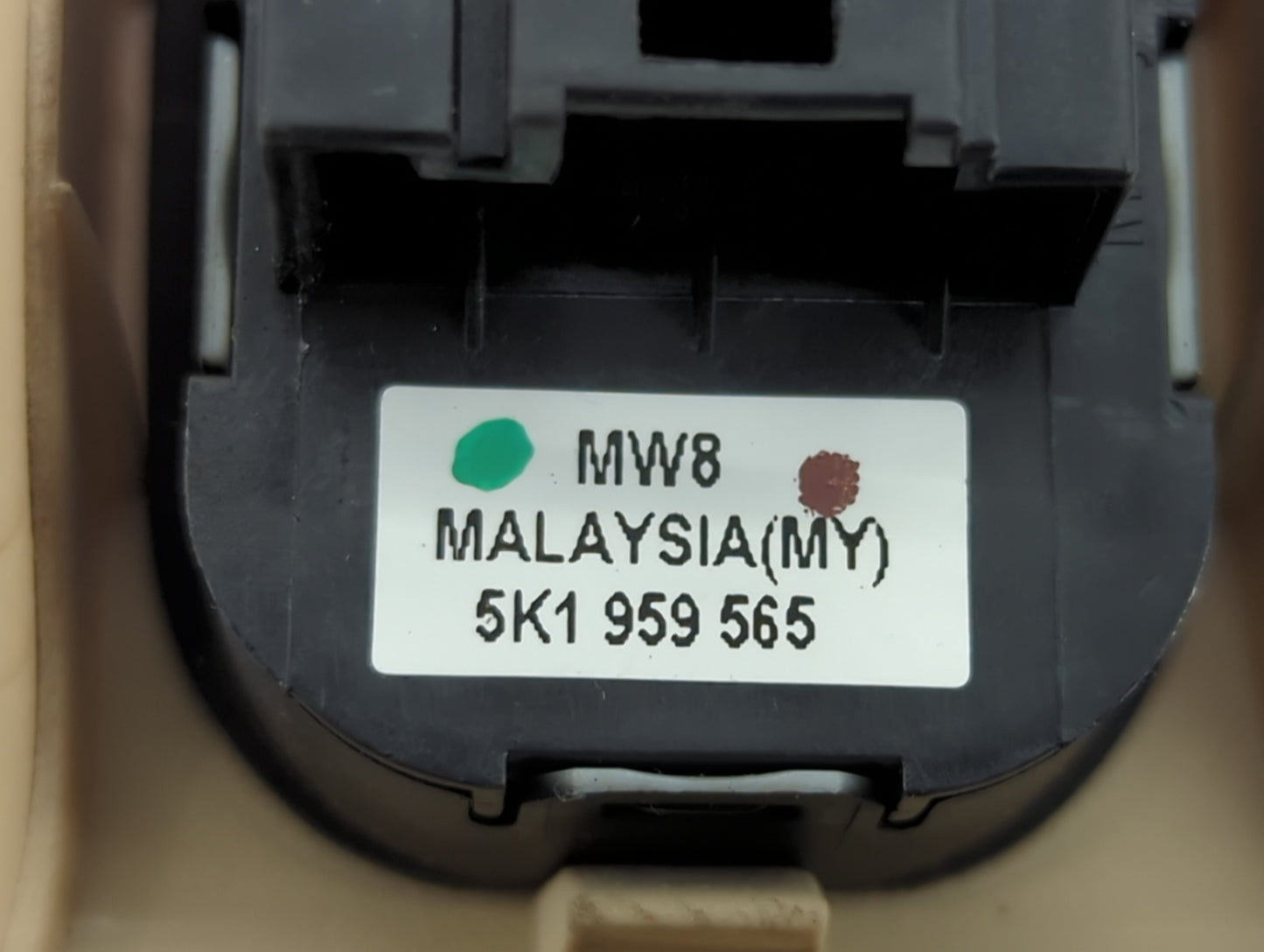 2009-2017 Volkswagen Cc Master Power Window Switch Replacement Driver Side Left P/N:5K1959565 Fits OEM Used Auto Parts - Oem