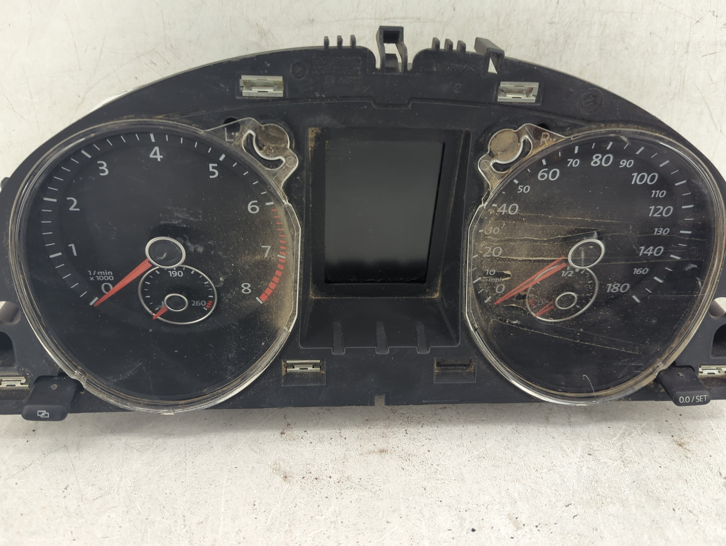 2011 Volkswagen Cc Instrument Cluster Speedometer Gauges P/N:3C8920970Q A2C53410410, A2C53029628 Fits OEM Used Auto Parts - 