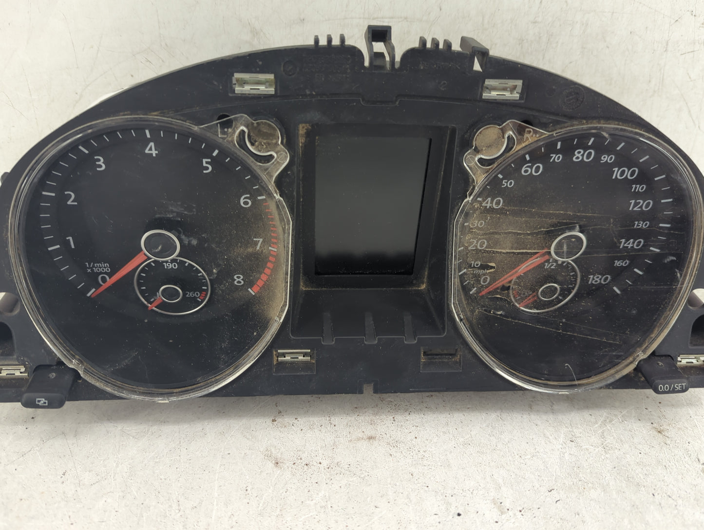 2011 Volkswagen Cc Instrument Cluster Speedometer Gauges P/N:3C8920970Q A2C53410410, A2C53029628 Fits OEM Used Auto Parts - 