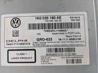 2012-2013 Volkswagen Cc Radio AM FM Cd Player Receiver Replacement P/N:1K0035180AE 28321516, GRO-633 Fits Fits 2012 2013 201