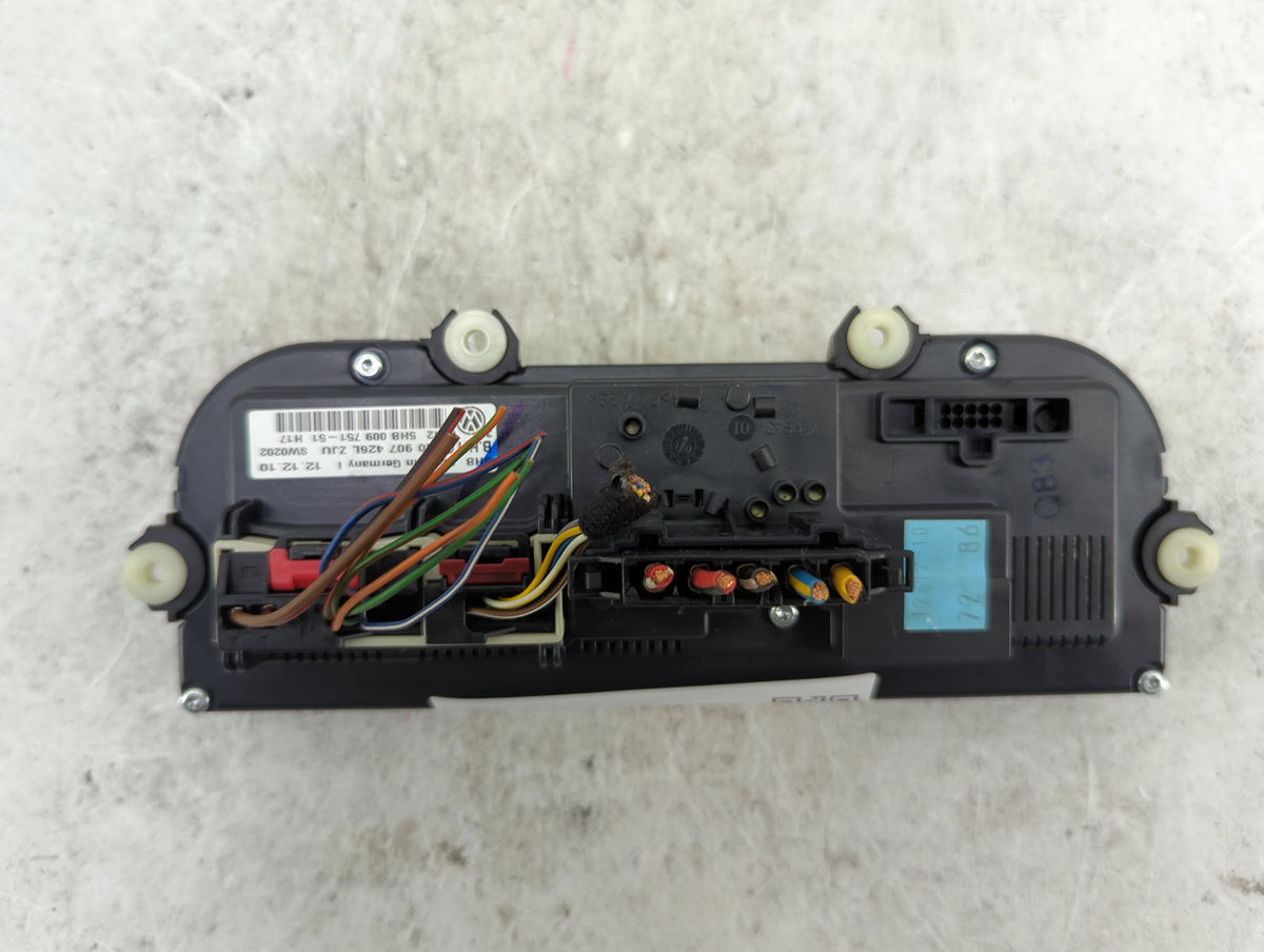2011-2012 Volkswagen Cc Climate Control Module Temperature AC/Heater Replacement P/N:7N0907426L 5HB009751-51 Fits Fits 2011 