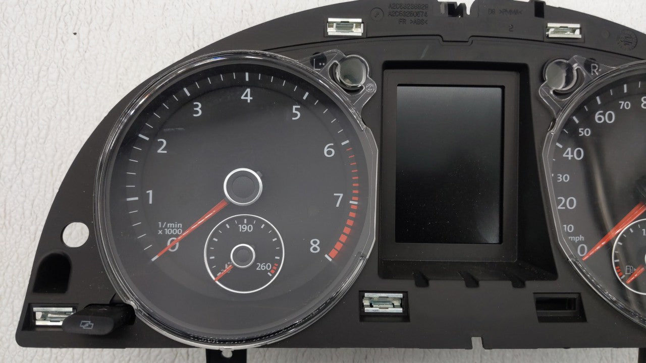 2009-2010 Volkswagen Cc Instrument Cluster Speedometer Gauges P/N:3C8 920 970T 3C8920970T Fits Fits 2009 2010 OEM Used Auto 