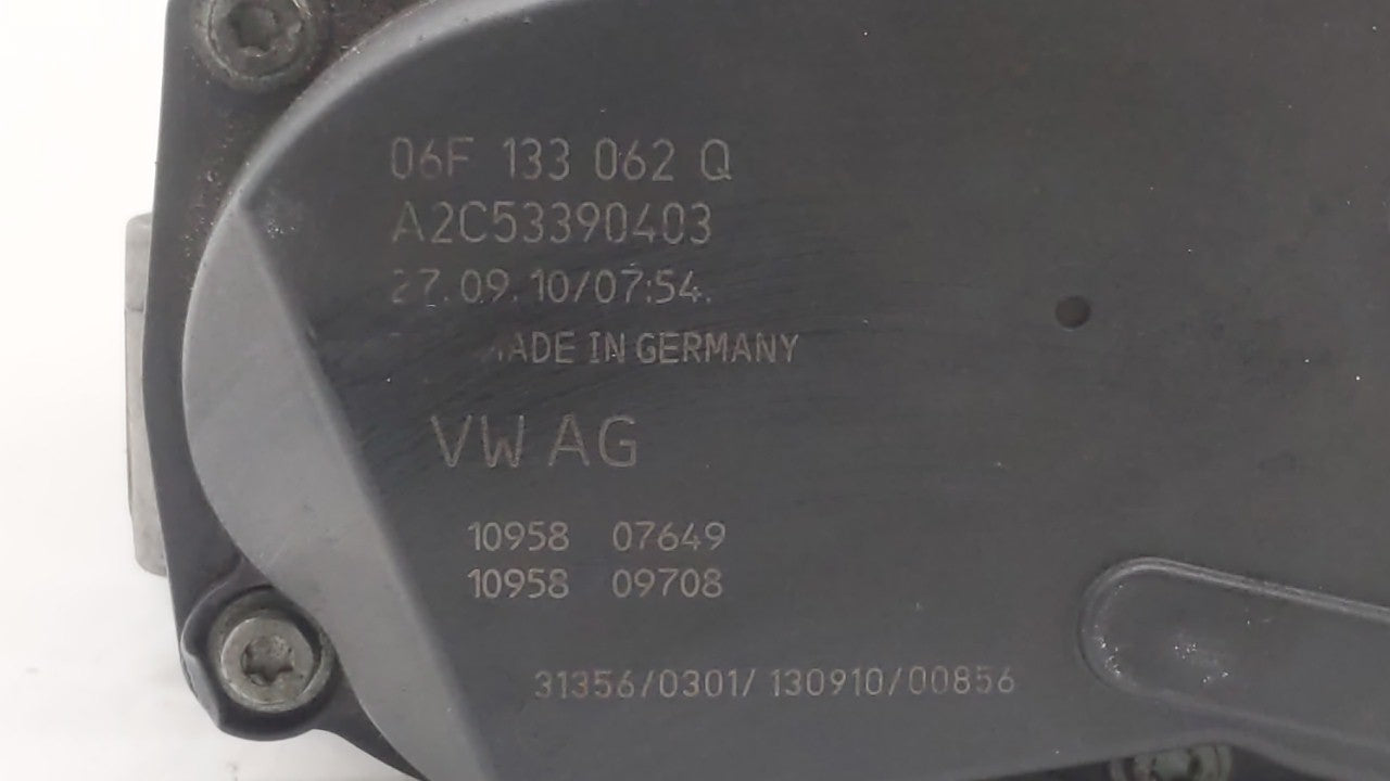 2009-2017 Volkswagen Cc Throttle Body P/N:06F 133 062 E 06F 133 062 J Fits OEM Used Auto Parts - Oemusedautoparts1.com