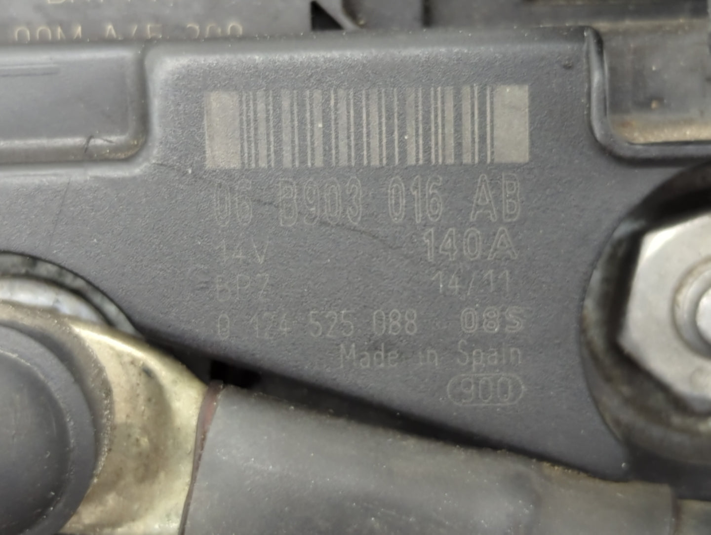 2009-2017 Volkswagen Cc Alternator Replacement Generator Charging Assembly Engine OEM P/N:06 B903 016 AB Fits OEM Used Auto 