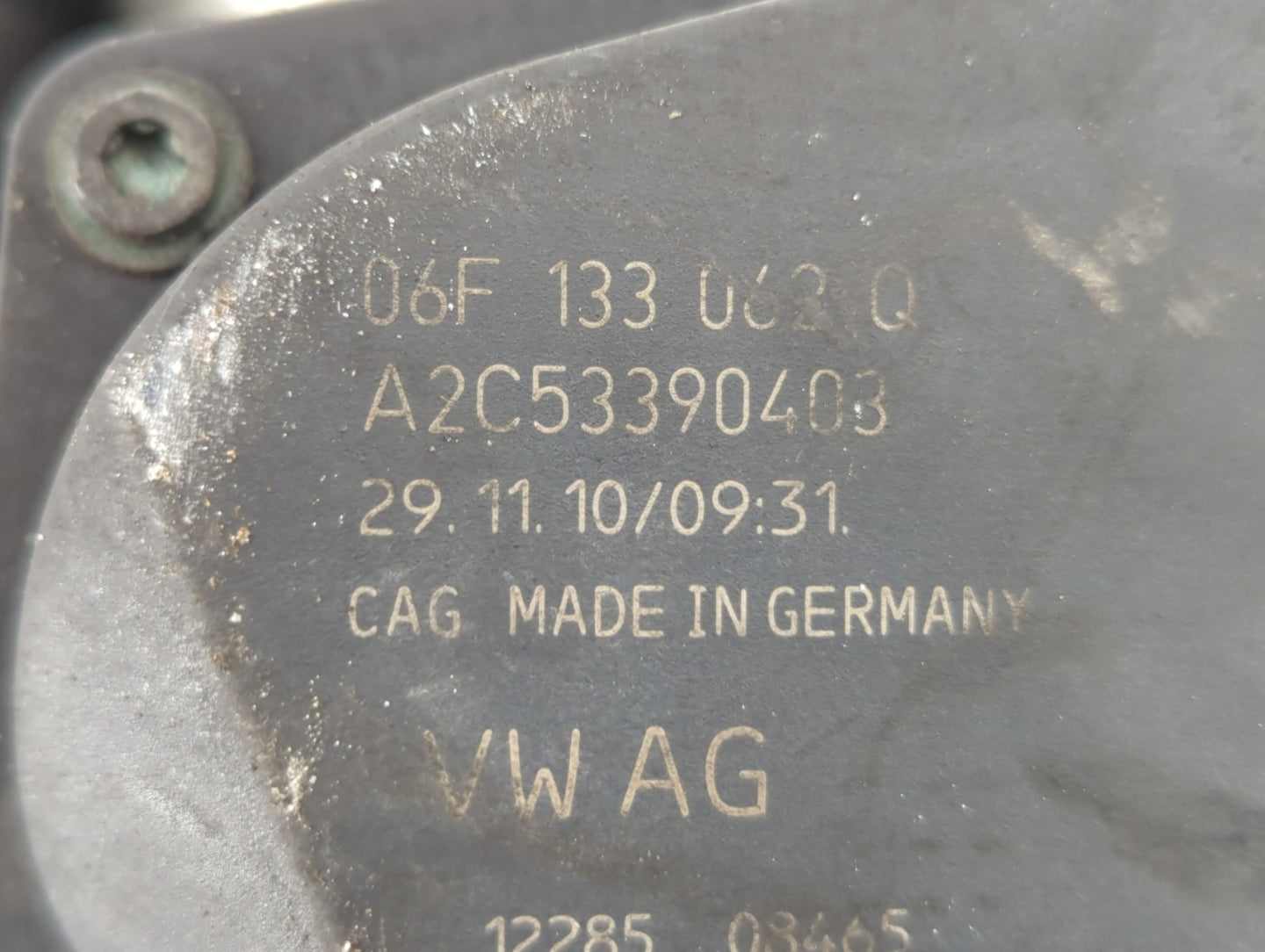 2009-2017 Volkswagen Cc Throttle Body P/N:06F 133 062 G 06F 133 062 Q Fits OEM Used Auto Parts - Oemusedautoparts1.com