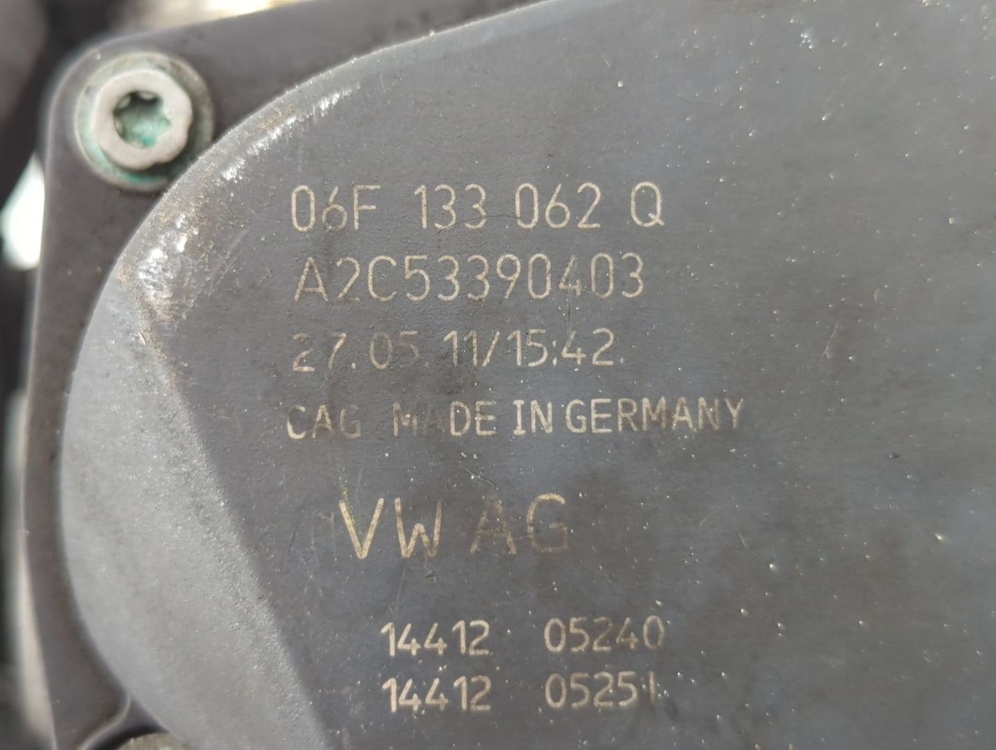 2009-2017 Volkswagen Cc Throttle Body P/N:06F 133 062 G 06F 133 062 Q Fits OEM Used Auto Parts - Oemusedautoparts1.com