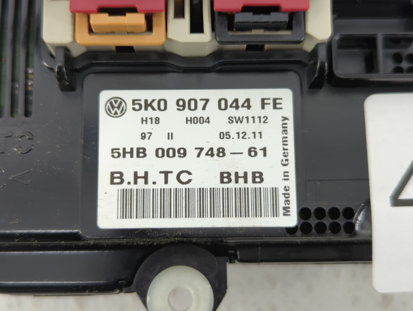 2011-2012 Volkswagen Cc Climate Control Module Temperature AC/Heater Replacement P/N:5K0 907 044 FE Fits Fits 2009 2010 2011