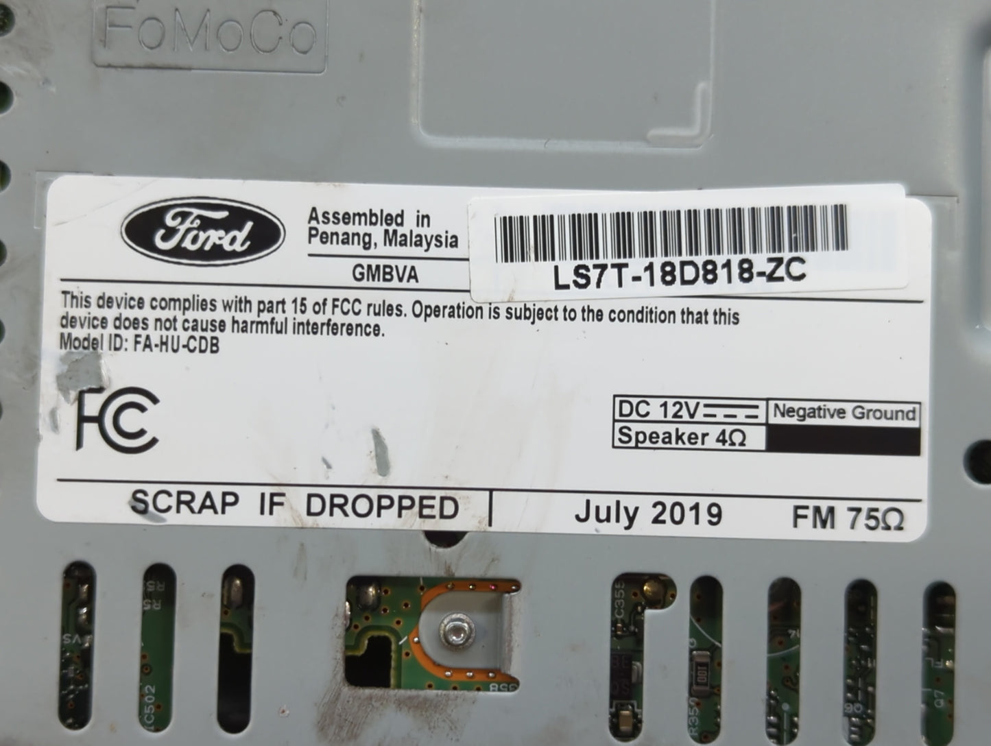 2012-2015 Volkswagen Cc Radio AM FM Cd Player Receiver Replacement P/N:LS7T-18D818-ZC Fits Fits 2012 2013 2014 2015 2016 OEM