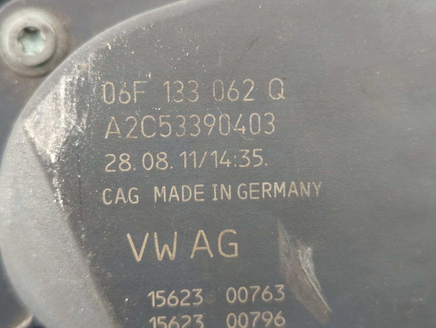 2009-2017 Volkswagen Cc Throttle Body P/N:06F 133 062 Q Fits OEM Used Auto Parts - Oemusedautoparts1.com