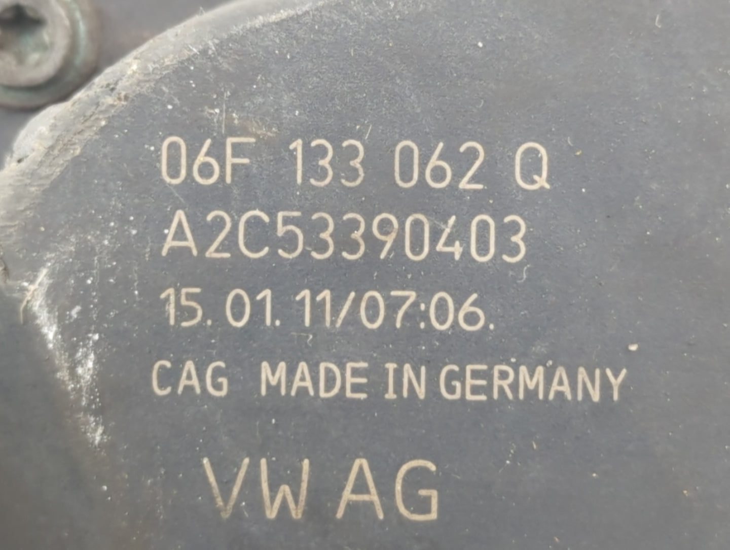 2009-2017 Volkswagen Cc Throttle Body P/N:06F 133 062 Q Fits OEM Used Auto Parts - Oemusedautoparts1.com