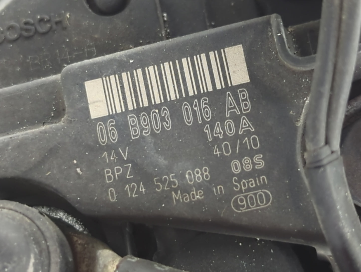2012 Volkswagen Cc Alternator Replacement Generator Charging Assembly Engine OEM P/N:06B903016AB 0124525088 Fits OEM Used Au