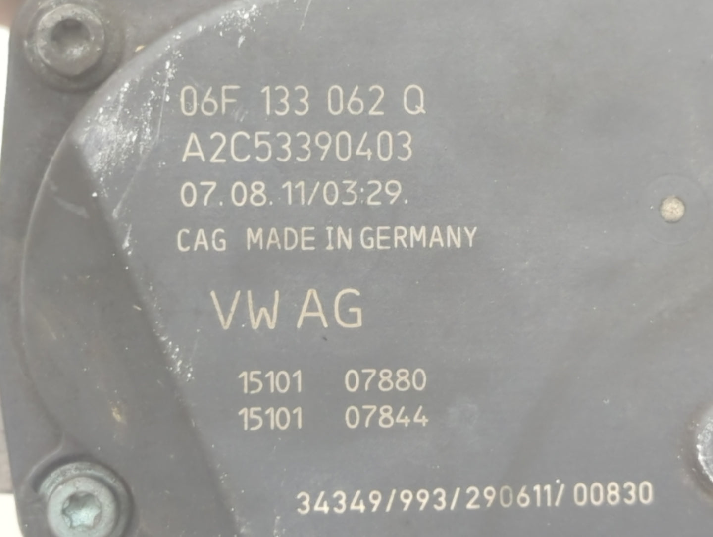 2009-2017 Volkswagen Cc Throttle Body P/N:A2C53390403 06F 133 062 Q Fits OEM Used Auto Parts - Oemusedautoparts1.com