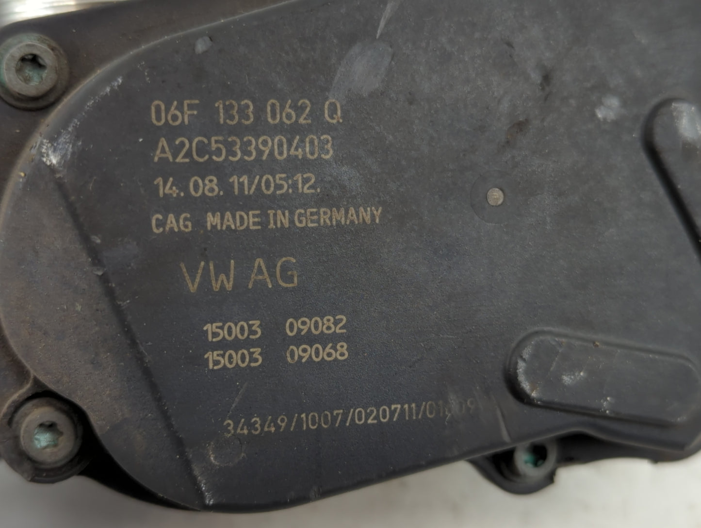 2009-2017 Volkswagen Cc Throttle Body P/N:A2C53390403 06F 133 062 0 Fits OEM Used Auto Parts - Oemusedautoparts1.com