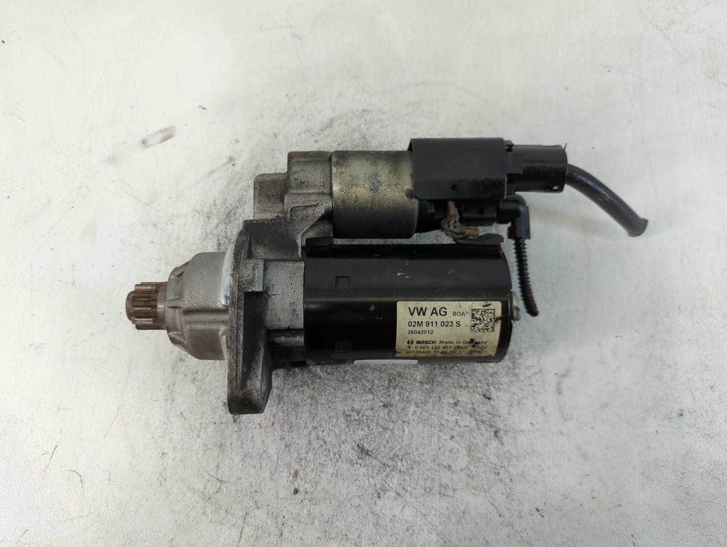 2009-2017 Volkswagen Cc Car Starter Motor Solenoid OEM P/N:02E 911 023 S Fits OEM Used Auto Parts - Oemusedautoparts1.com