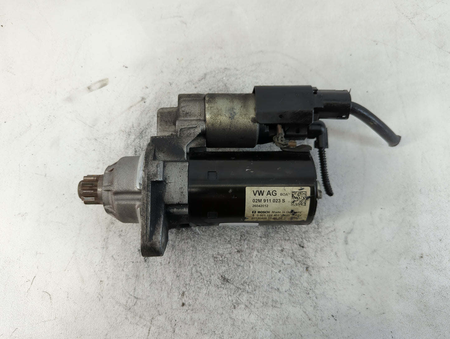 2009-2017 Volkswagen Cc Car Starter Motor Solenoid OEM P/N:02E 911 023 S Fits OEM Used Auto Parts - Oemusedautoparts1.com