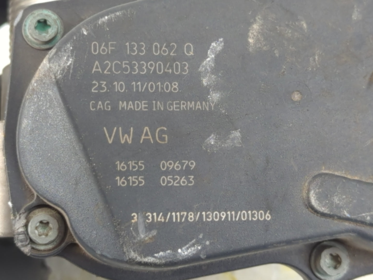 2009-2017 Volkswagen Cc Throttle Body P/N:06F 133 062 Q Fits OEM Used Auto Parts - Oemusedautoparts1.com