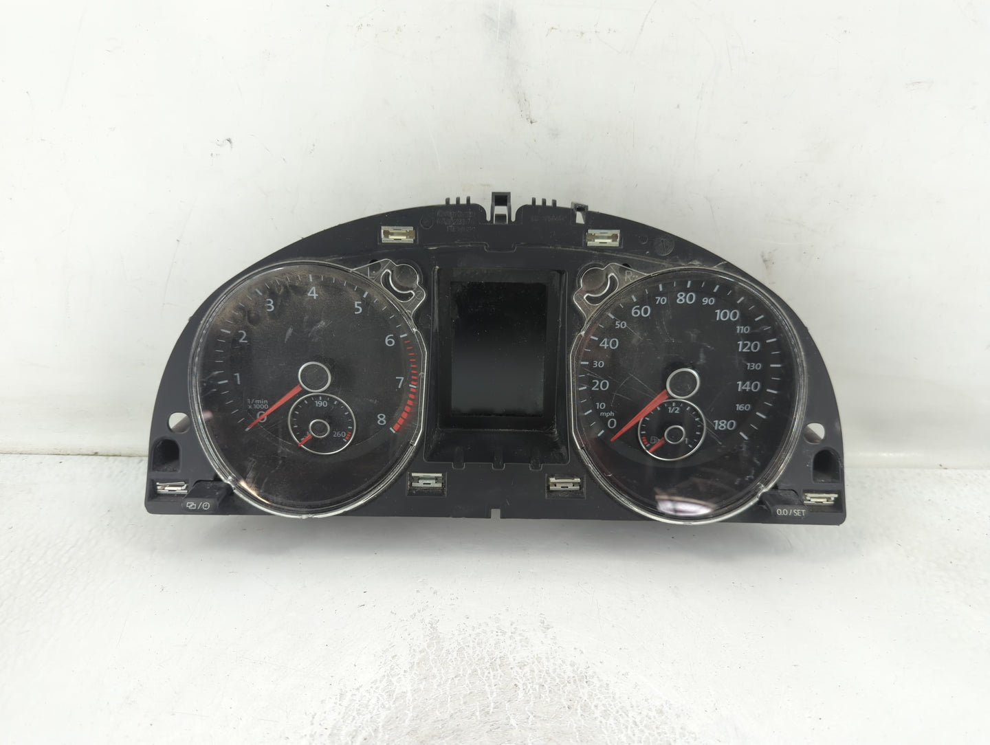 2012 Volkswagen Cc Instrument Cluster Speedometer Gauges P/N:166580000 Fits OEM Used Auto Parts - Oemusedautoparts1.com