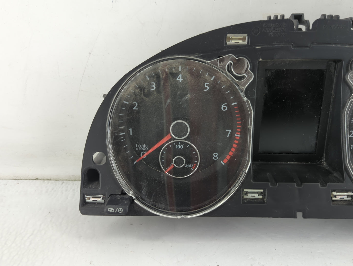 2012 Volkswagen Cc Instrument Cluster Speedometer Gauges P/N:166580000 Fits OEM Used Auto Parts - Oemusedautoparts1.com