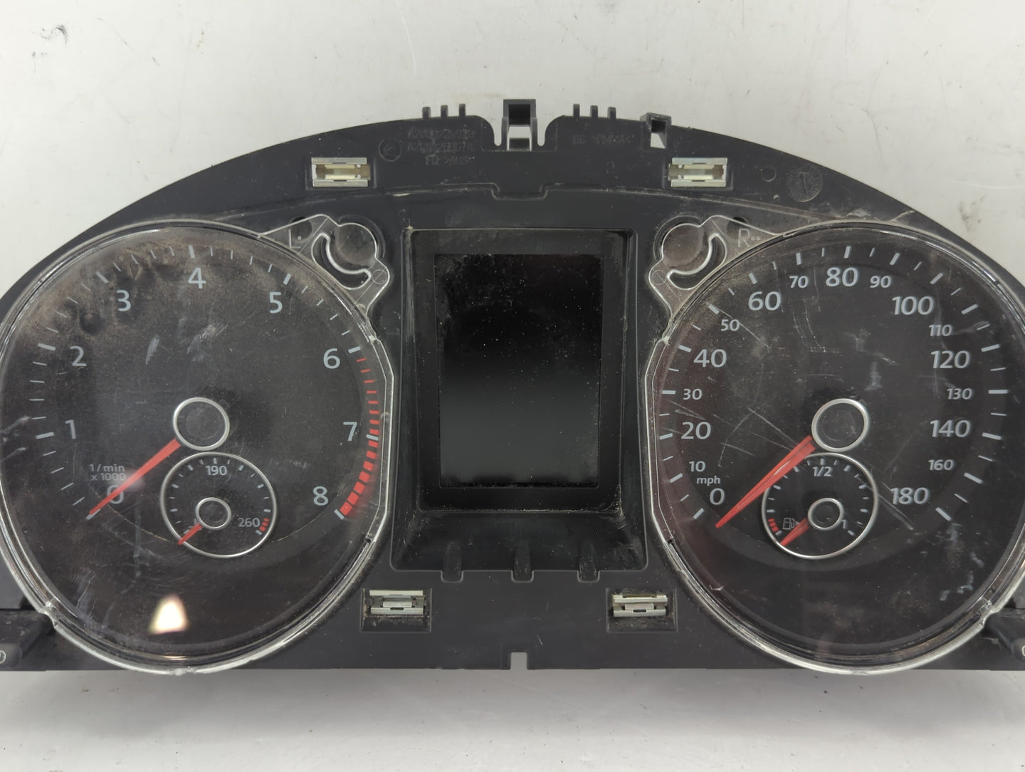 2012 Volkswagen Cc Instrument Cluster Speedometer Gauges P/N:166580000 Fits OEM Used Auto Parts - Oemusedautoparts1.com