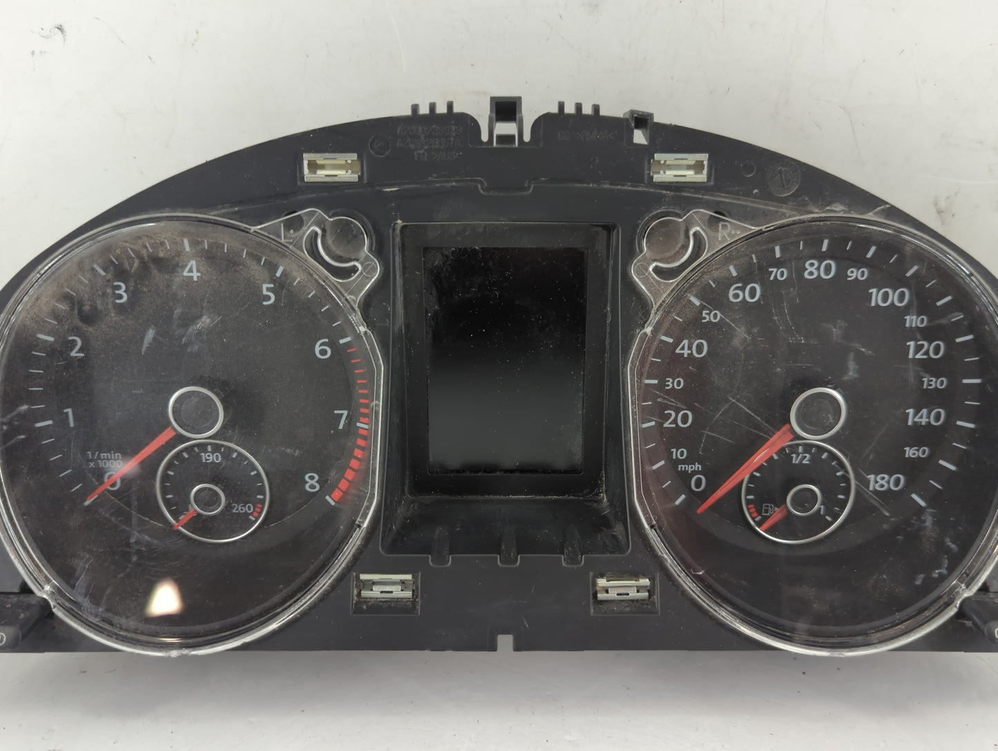 2012 Volkswagen Cc Instrument Cluster Speedometer Gauges P/N:166580000 Fits OEM Used Auto Parts - Oemusedautoparts1.com