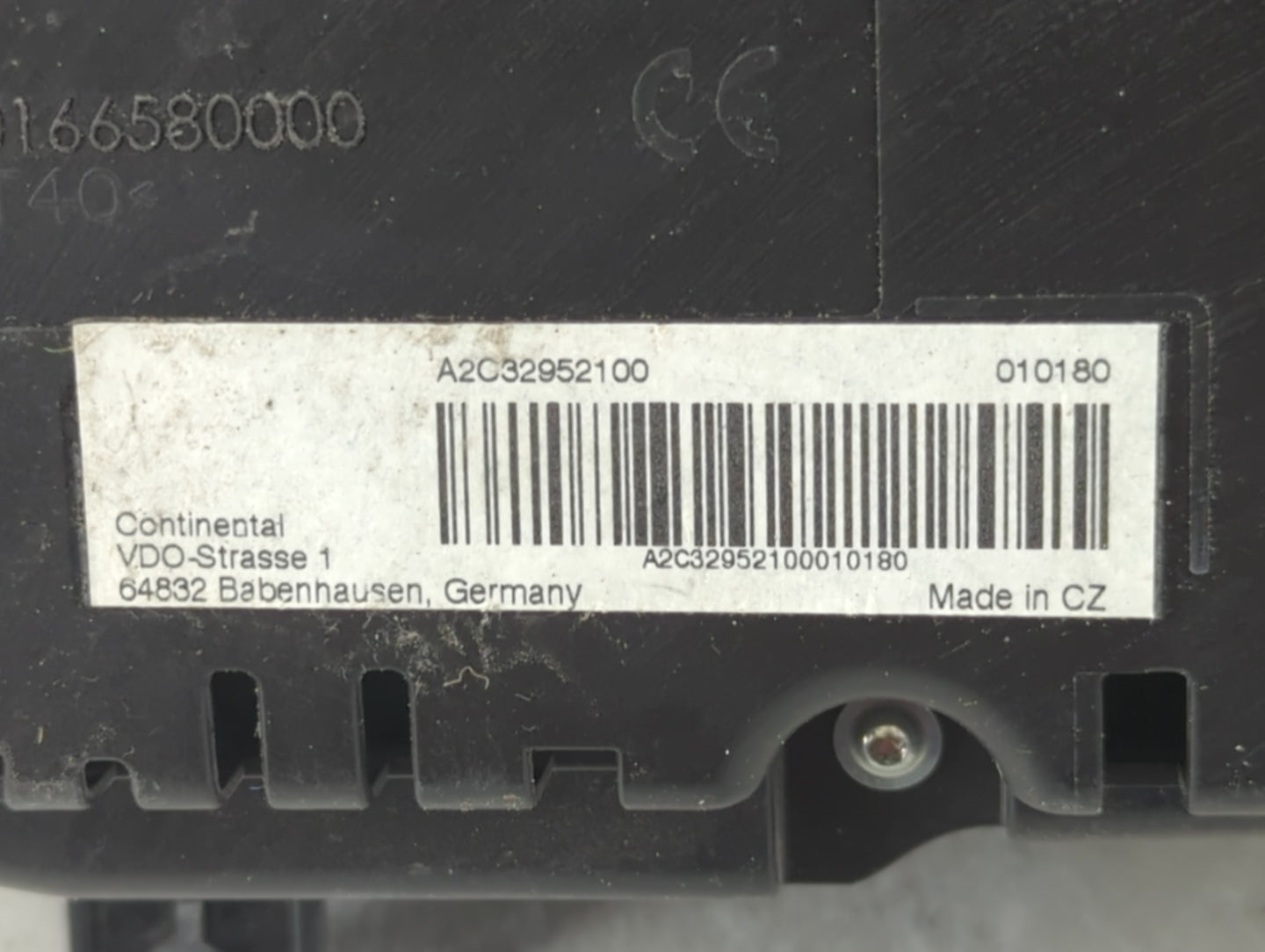 2012 Volkswagen Cc Instrument Cluster Speedometer Gauges P/N:166580000 Fits OEM Used Auto Parts - Oemusedautoparts1.com