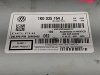 2012-2013 Volkswagen Eos Radio AM FM Cd Player Receiver Replacement P/N:1K0 035 164 J 1K0 035 274 B Fits OEM Used Auto Parts