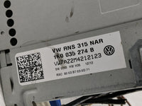 2012-2013 Volkswagen Eos Radio AM FM Cd Player Receiver Replacement P/N:1K0 035 274 B Fits Fits 2012 2013 2014 2015 2016 201