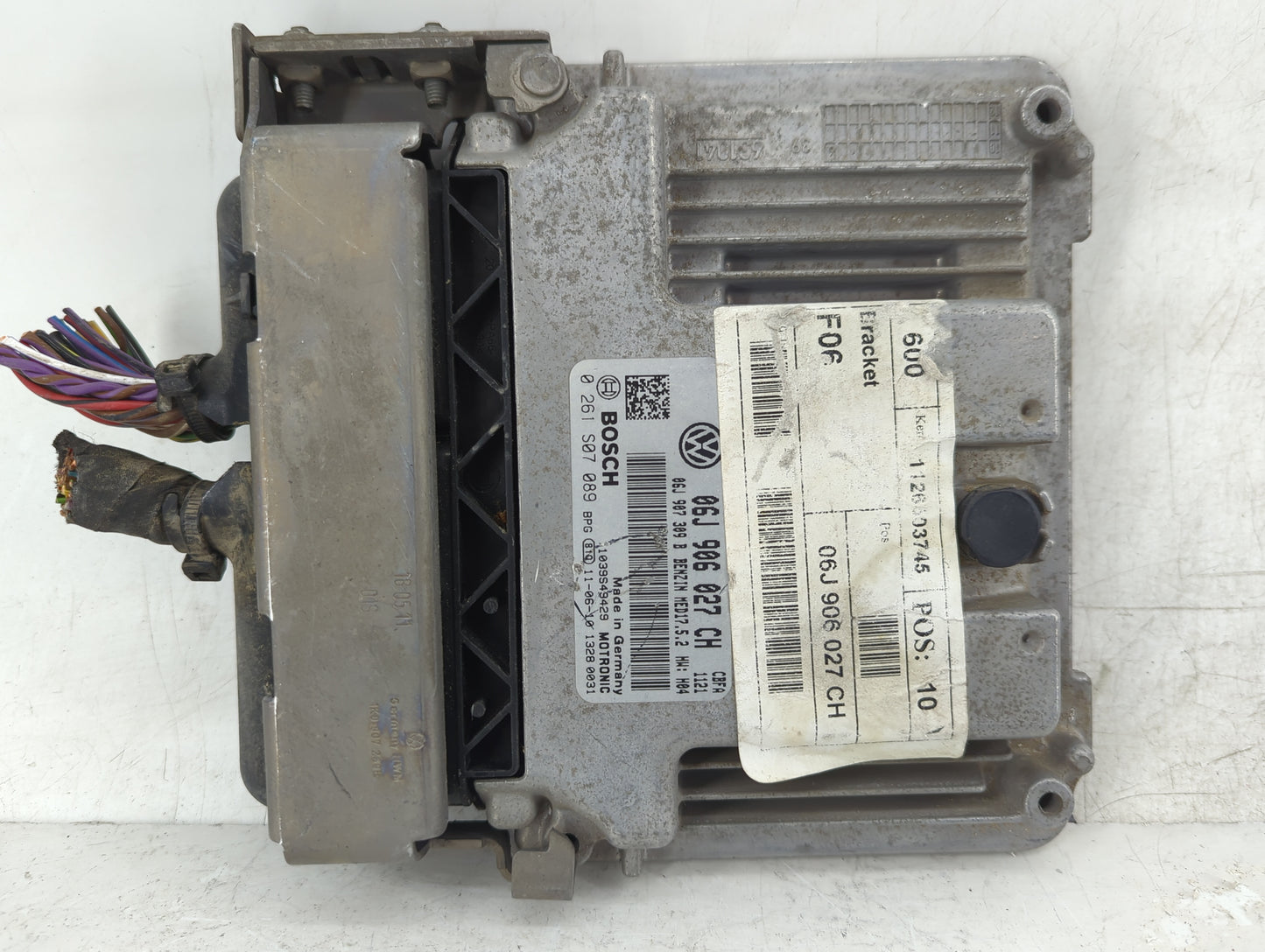 2012 Volkswagen Eos PCM Engine Control Computer ECU ECM PCU OEM P/N:06J 906 027 CH 0 261 S07 089, 06J 907 309 B Fits OEM Use