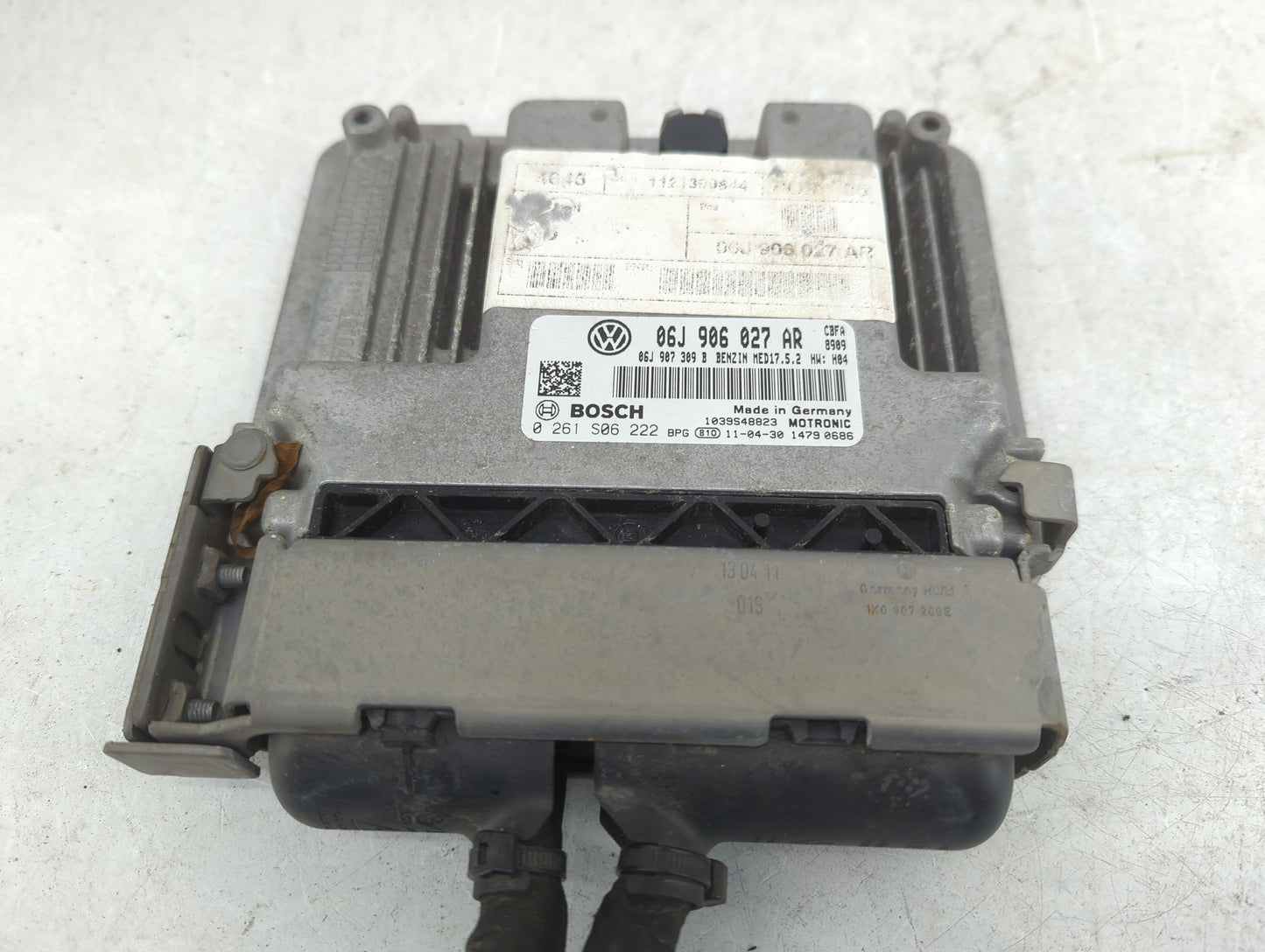 2012 Volkswagen Eos PCM Engine Control Computer ECU ECM PCU OEM P/N:06J906027AR 0261S06222, 06J907309B Fits OEM Used Auto Pa