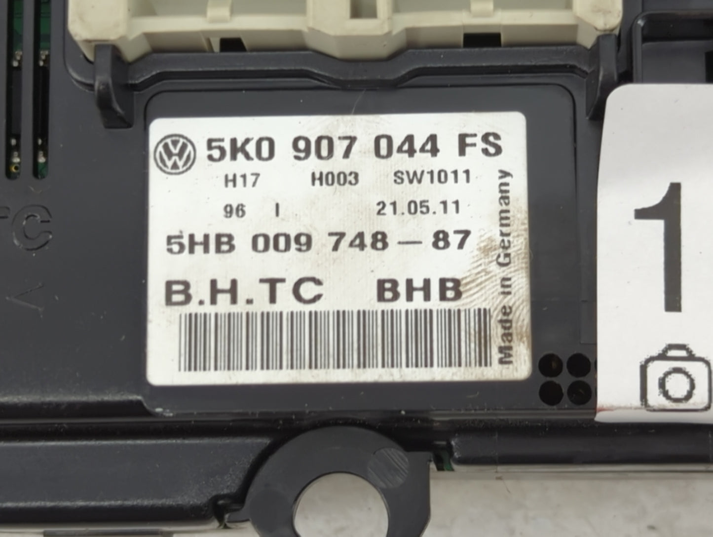 2012-2014 Volkswagen Eos Climate Control Module Temperature AC/Heater Replacement P/N:5K0 907 044 FS Fits Fits 2012 2013 201