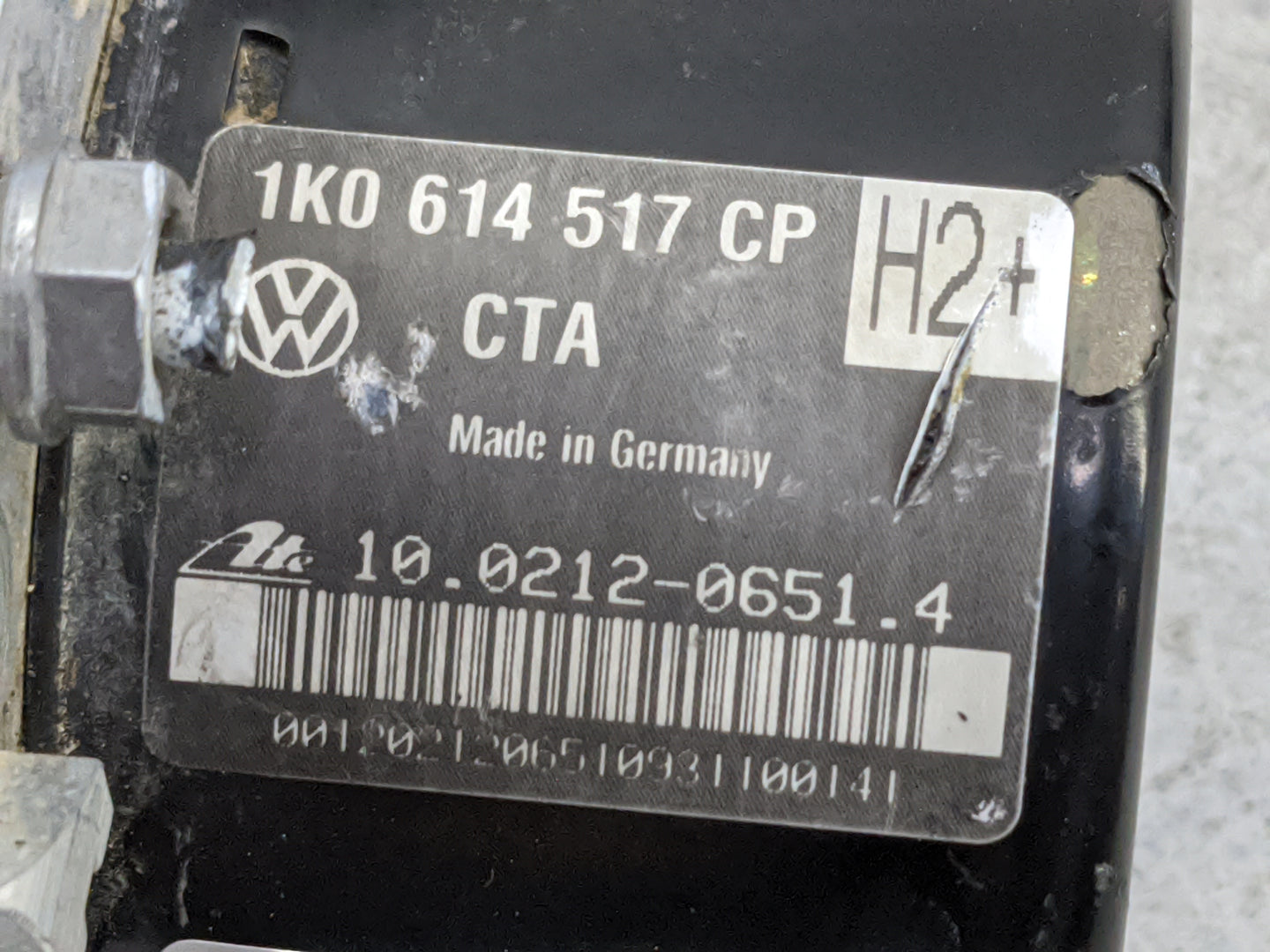 2012-2014 Volkswagen Eos ABS Pump Control Module Replacement P/N:1K0614517CP 10.0212-0651.4, 1K0907379BE Fits Fits 2012 2013