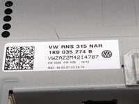 2012-2013 Volkswagen Eos Radio AM FM Cd Player Receiver Replacement P/N:1K0035180AF 1K0035274B Fits OEM Used Auto Parts - Oe