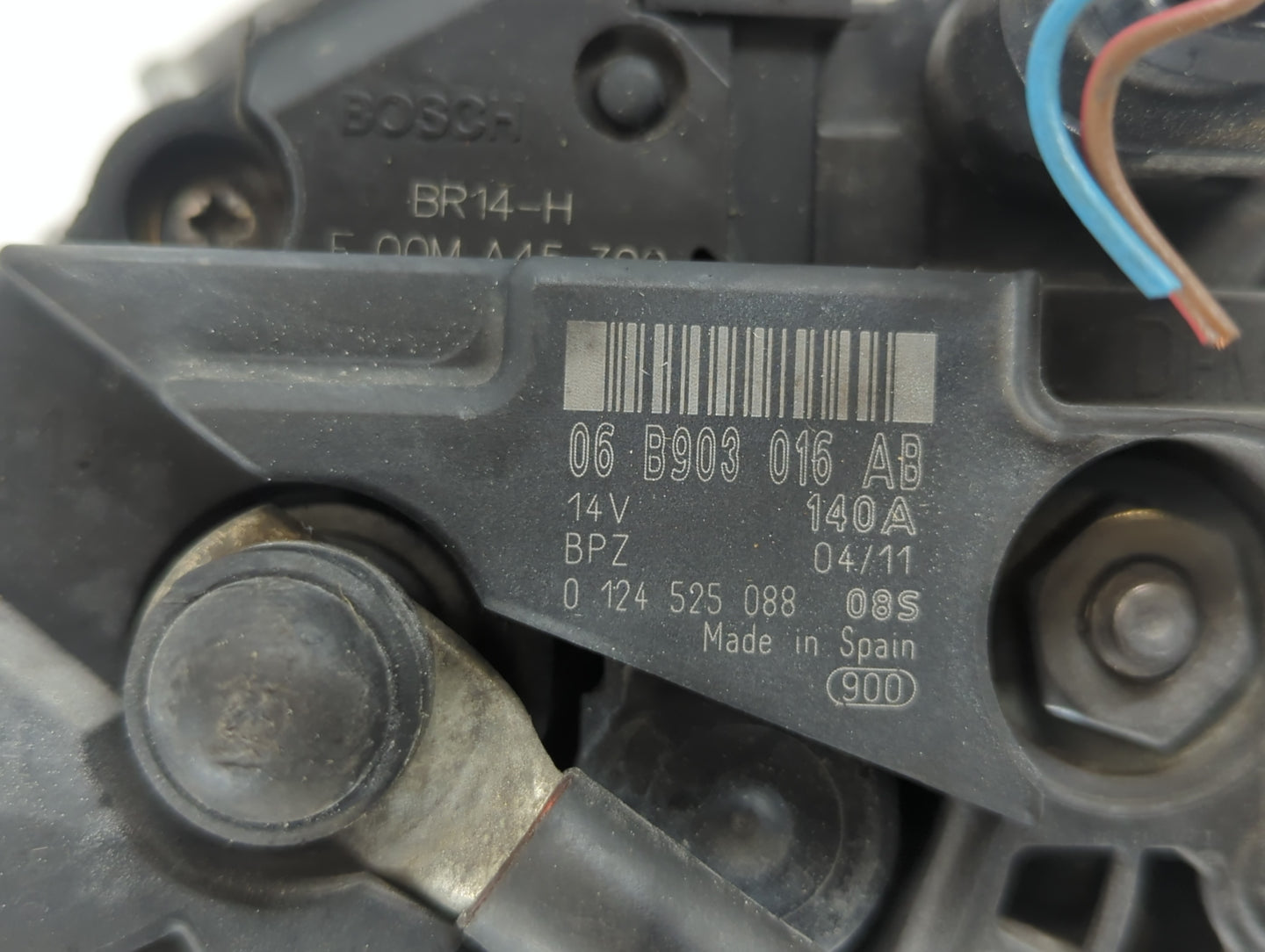 2008-2016 Volkswagen Eos Alternator Replacement Generator Charging Assembly Engine OEM P/N:06 B903 016 AB Fits OEM Used Auto