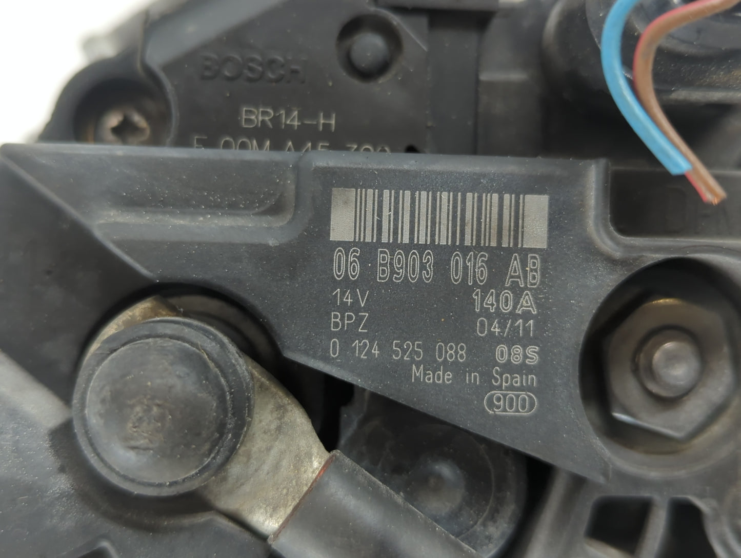 2008-2016 Volkswagen Eos Alternator Replacement Generator Charging Assembly Engine OEM P/N:06 B903 016 AB Fits OEM Used Auto