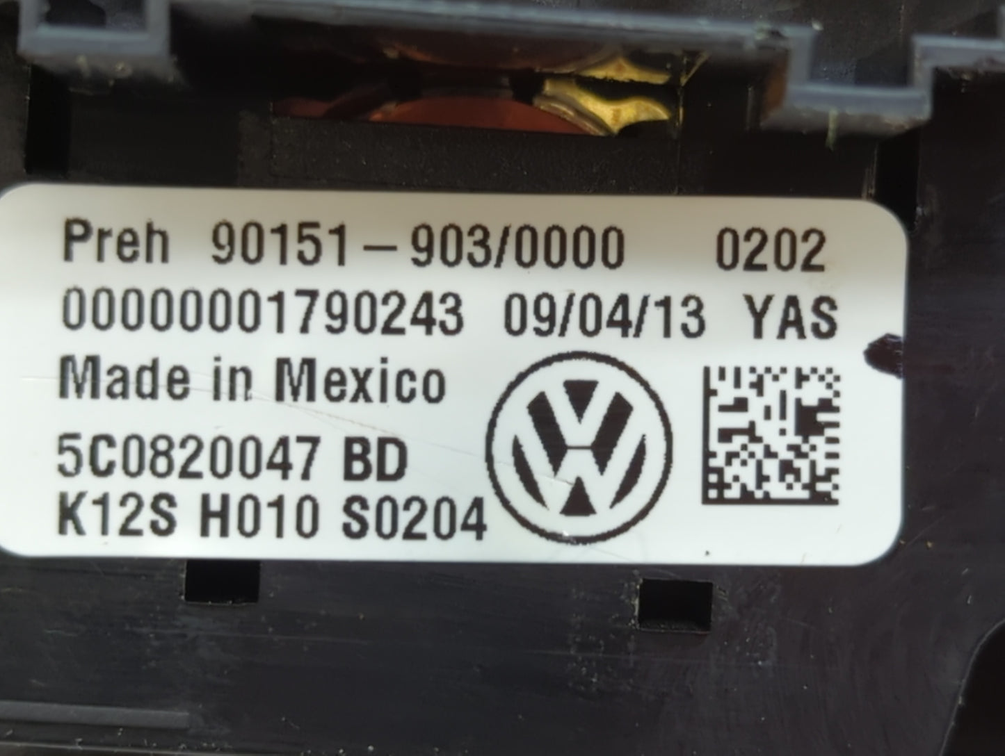 2012 Volkswagen Gli Climate Control Module Temperature AC/Heater Replacement P/N:90151-903 90151-520 Fits Fits 2011 2013 201