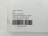 2012 Volkswagen Gli Owners Manual Book Guide OEM Used Auto Parts - Oemusedautoparts1.com