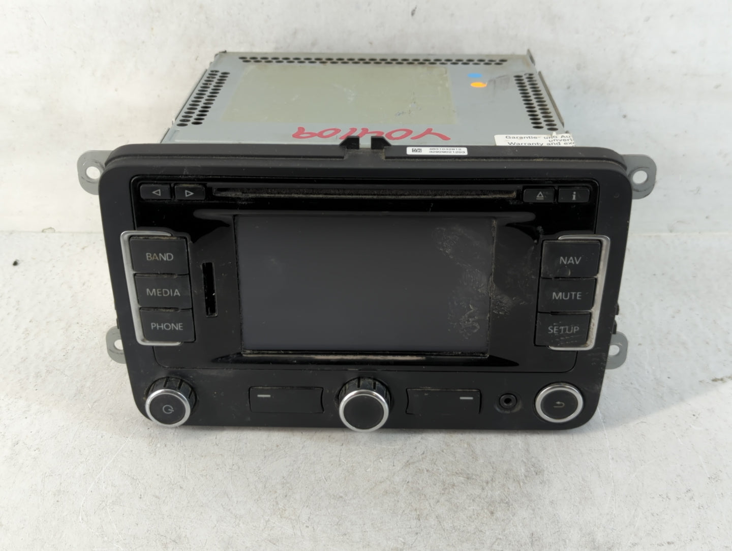 2012 Volkswagen Gli Radio AM FM Cd Player Receiver Replacement P/N:1K0 036 274 B Fits Fits 2013 2014 2015 2016 2017 OEM Used