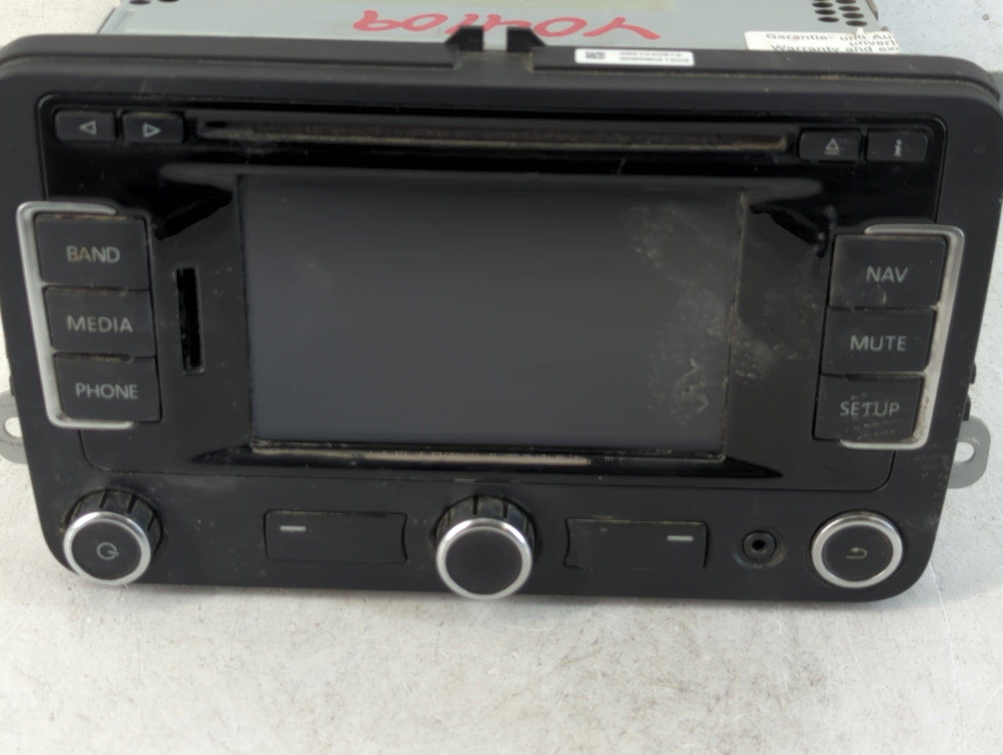 2012 Volkswagen Gli Radio AM FM Cd Player Receiver Replacement P/N:1K0 036 274 B Fits Fits 2013 2014 2015 2016 2017 OEM Used
